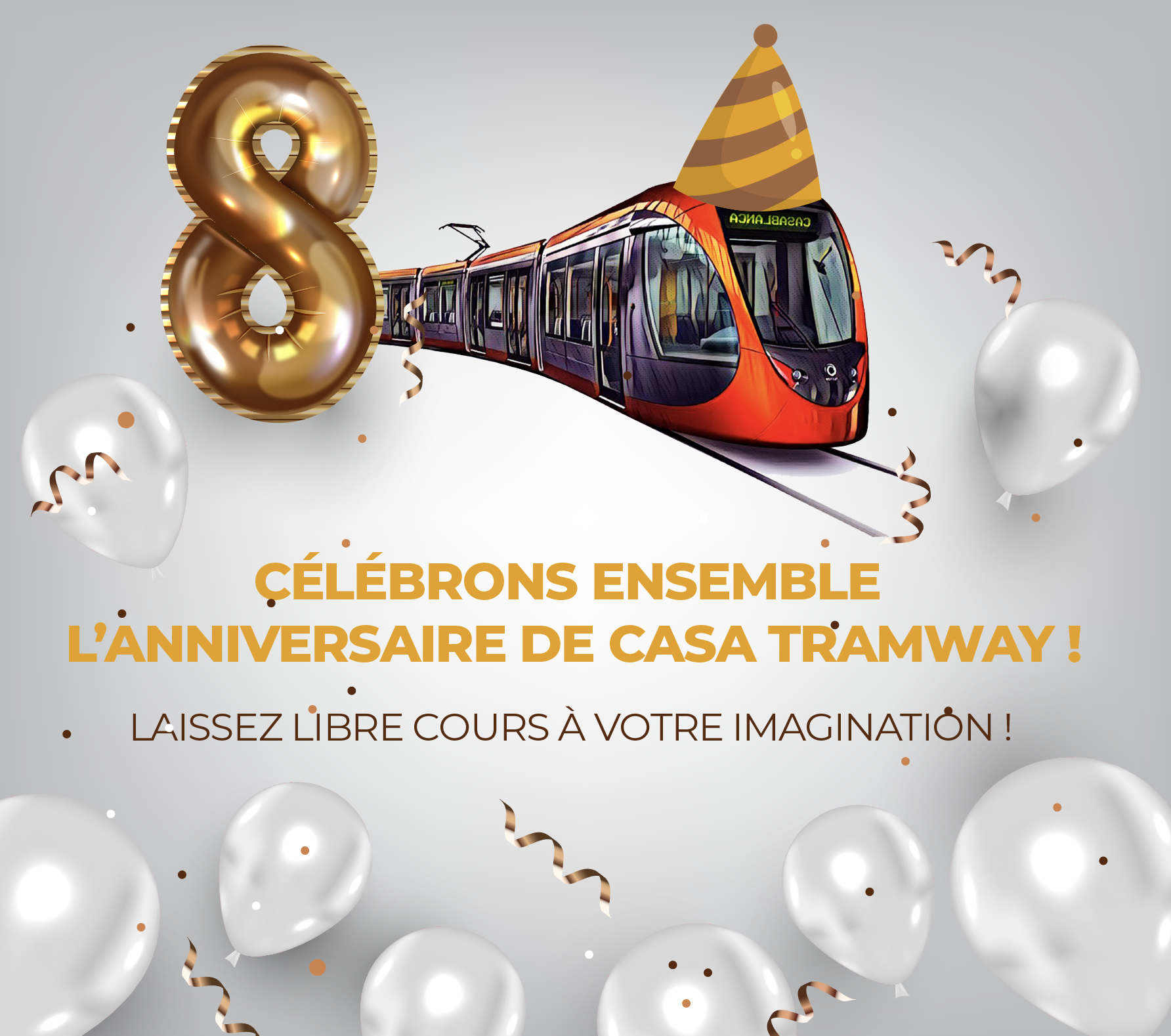Les Casablancais souhaitent un joyeux 8ème anniversaire à Casatramway